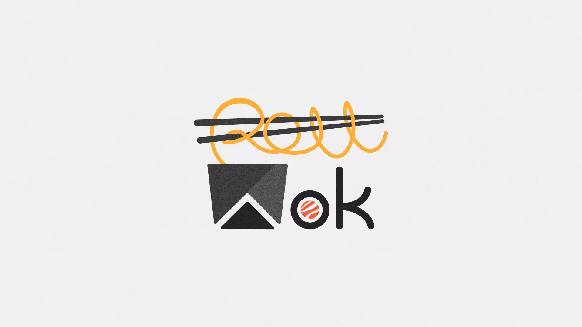 Разработка логотипа суши-бара «Roll Wok Club» в Севске