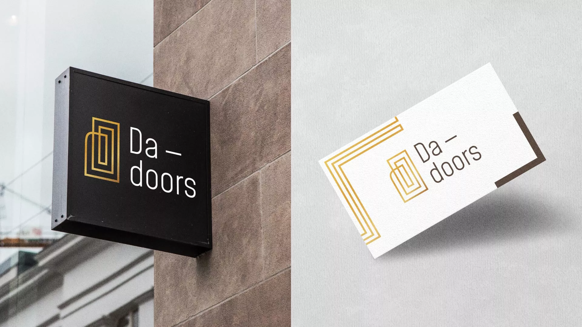 Разработка логотипа для компании «DA-DOORS» в Севске